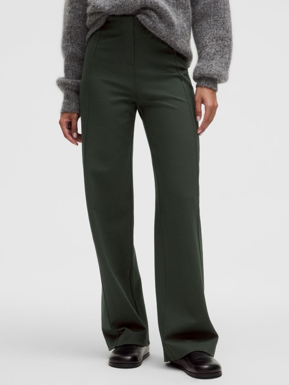 Lululemon Stretch Knit Straight-Leg Pull-On Pant Blackened Pine Medium